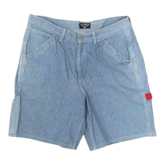 POLO JEANS ポロジーンズ 5033YNH2917 ヒッコリー ペインター パンツ ストライプ ハーフパンツ インディゴブルー系 32【中古】