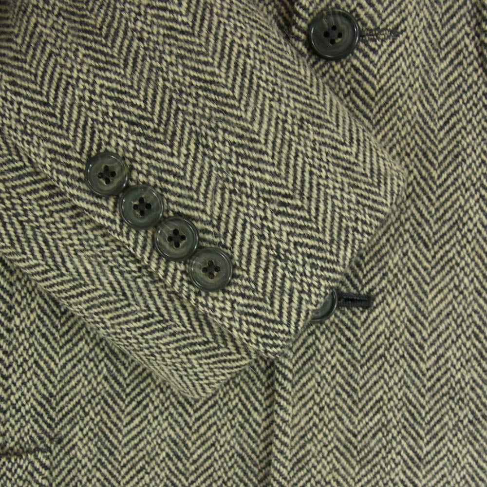 POLO RALPH LAUREN ポロ・ラルフローレン 3B テーラード ウール ジャケット ブラック系 40S【中古】