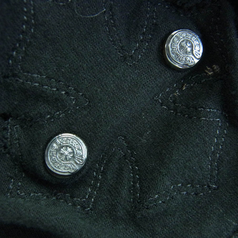 CHROME HEARTS CHレザーパッチ スクロールラベル 半袖Tシャツ