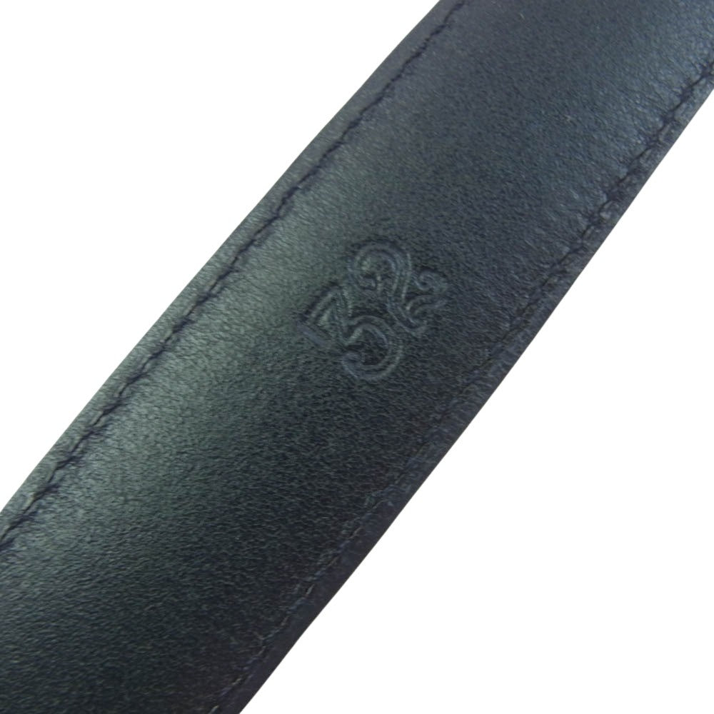 CHROME HEARTS クロムハーツ（原本無） OTJ 1.0inch 1インチ レザー ベルト 32inch ブラック系 32【中古】