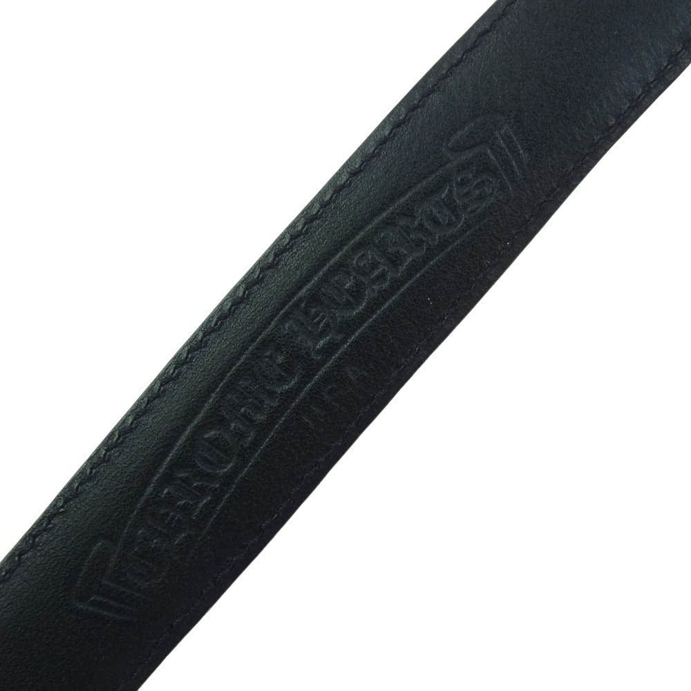 CHROME HEARTS クロムハーツ（原本無） OTJ 1.0inch 1インチ レザー ベルト 32inch ブラック系 32【中古】