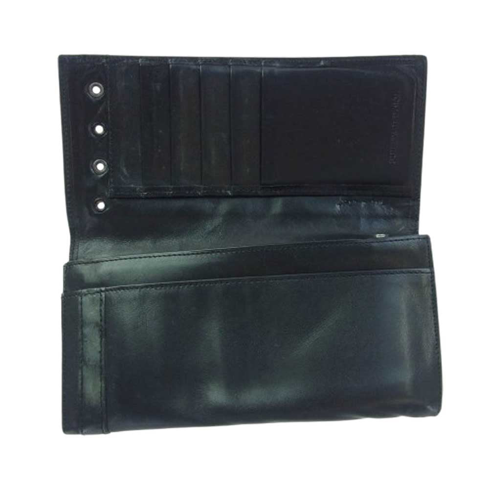 PUERTA DEL SOL プエルタデルソル レザ― ロングウォレット 長財布 ブラック系【中古】