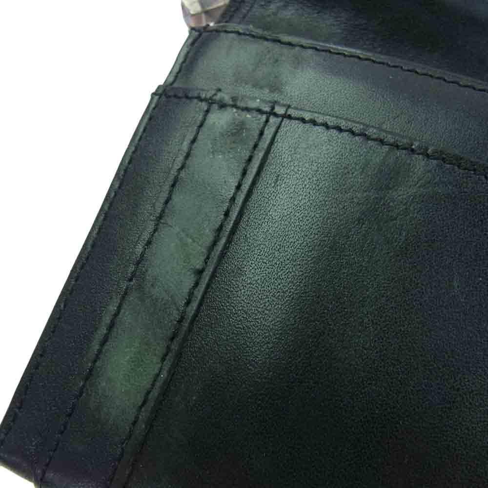 PUERTA DEL SOL プエルタデルソル レザ― ロングウォレット 長財布 ブラック系【中古】