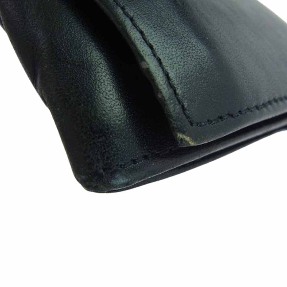 PUERTA DEL SOL プエルタデルソル レザ― ロングウォレット 長財布 ブラック系【中古】