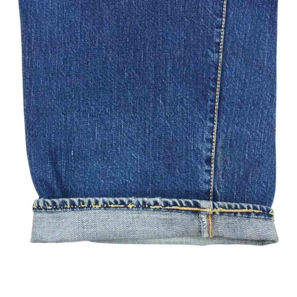 シルバーストーン ボタンフライ セルビッチ デニムパンツ レザ―パッチ インディゴブルー系 33【中古】