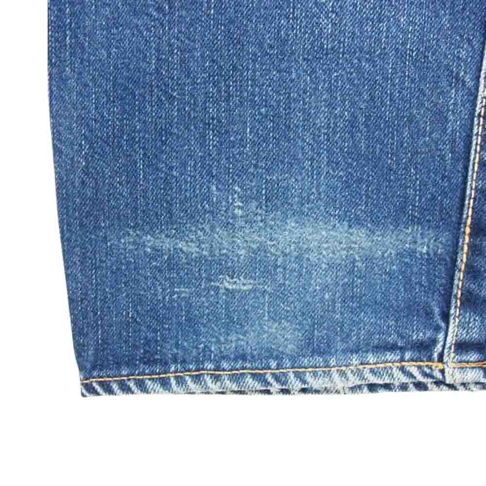 シルバーストーン ボタンフライ セルビッチ デニムパンツ レザ―パッチ インディゴブルー系 33【中古】
