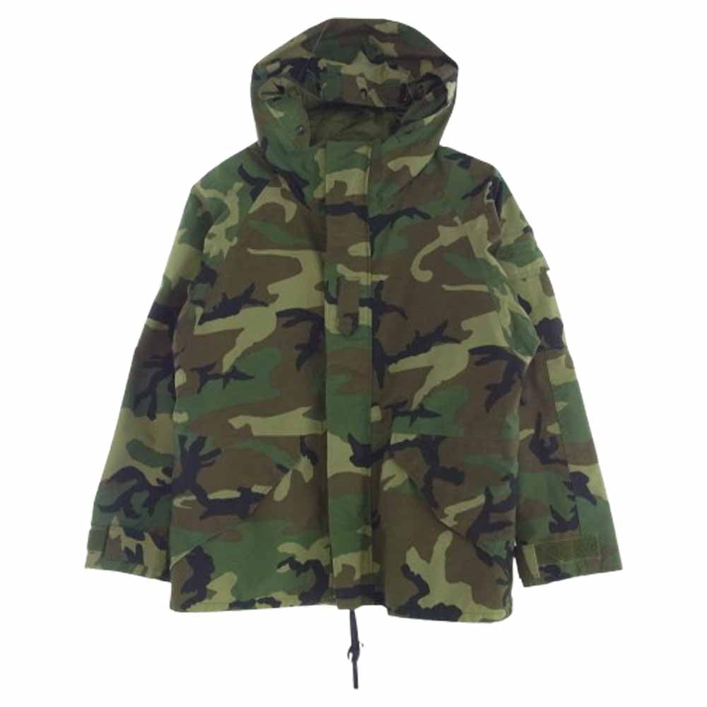 ALPHA アルファ 90's ECWCS ALPHA社製 PARKA COLD WEATHER CAMOUFLAGE カモフラージュ コールドウェザー パーカー カーキ系 M【中古】