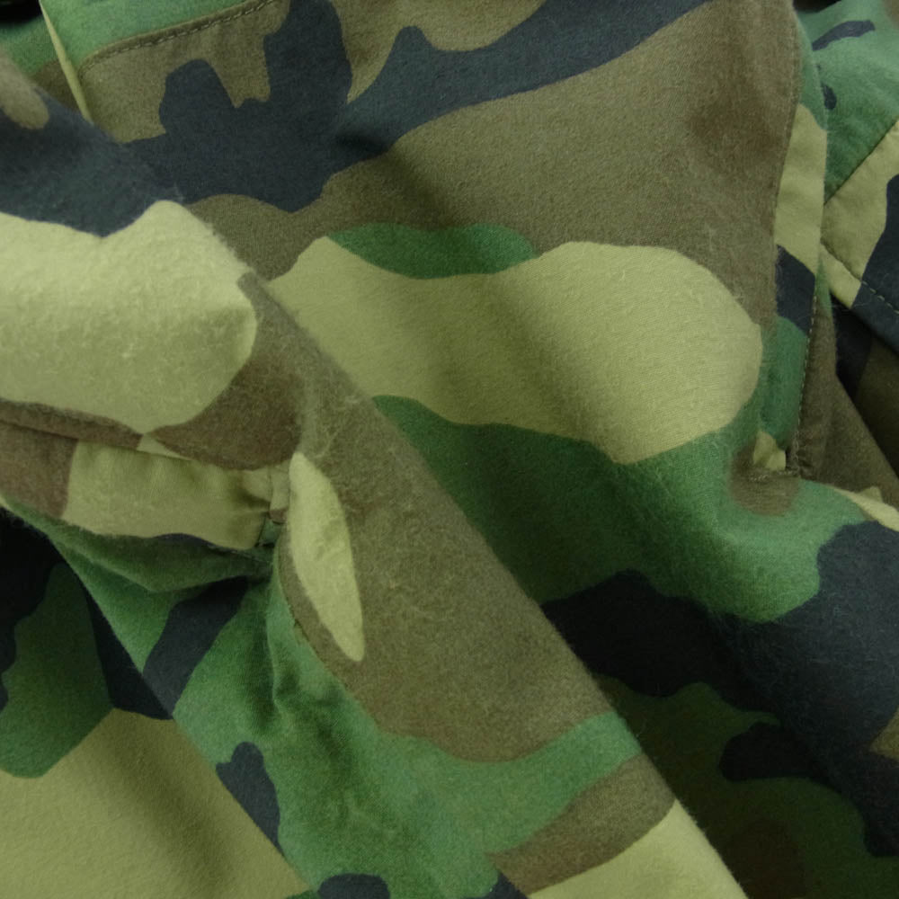 ALPHA アルファ 90's ECWCS ALPHA社製 PARKA COLD WEATHER CAMOUFLAGE カモフラージュ コールドウェザー パーカー カーキ系 M【中古】