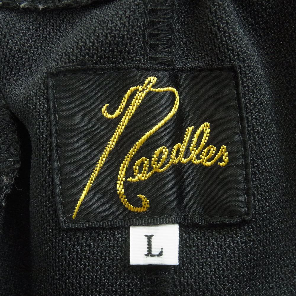 Needles ニードルス TRACK PANT トラック パンツ サイドライン ジャージ 日本製 ブラック系 L【中古】