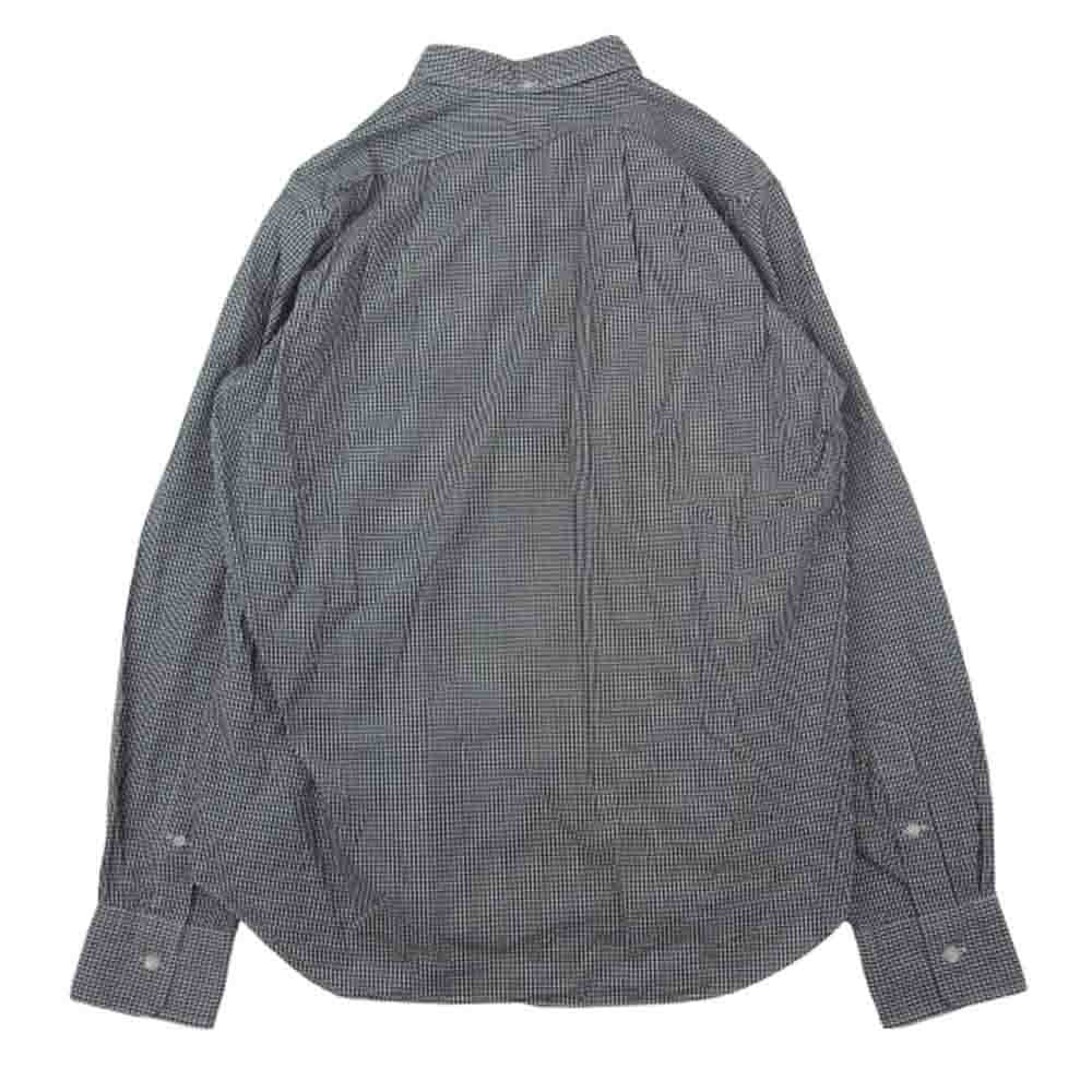 A BATHING APE アベイシングエイプ ONE POINT ボタンダウン ギンガム チェック シャツ ブラック系 M【中古】