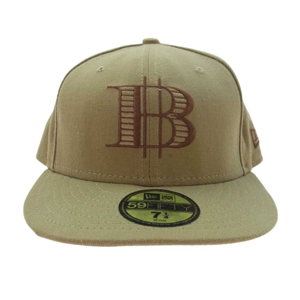 A BATHING APE アベイシングエイプ × NEW ERA ニューエラ B KOGO ロゴ キャップ ブラウン系 57.7cm【中古】
