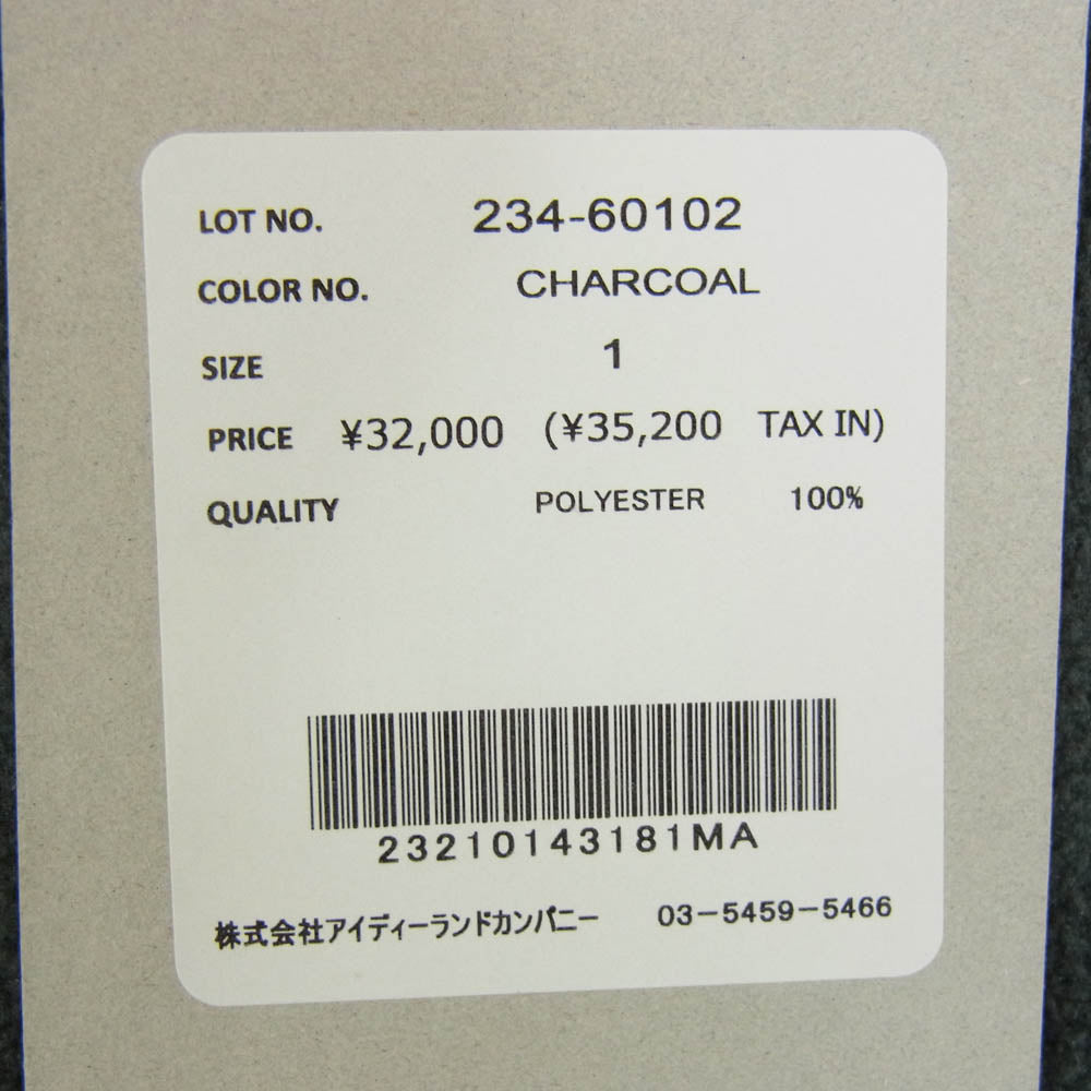 ユニバーサルプロダクツ 234-60102 1LDK ジップアップ フリース ジャケット チャコール系 1【中古】