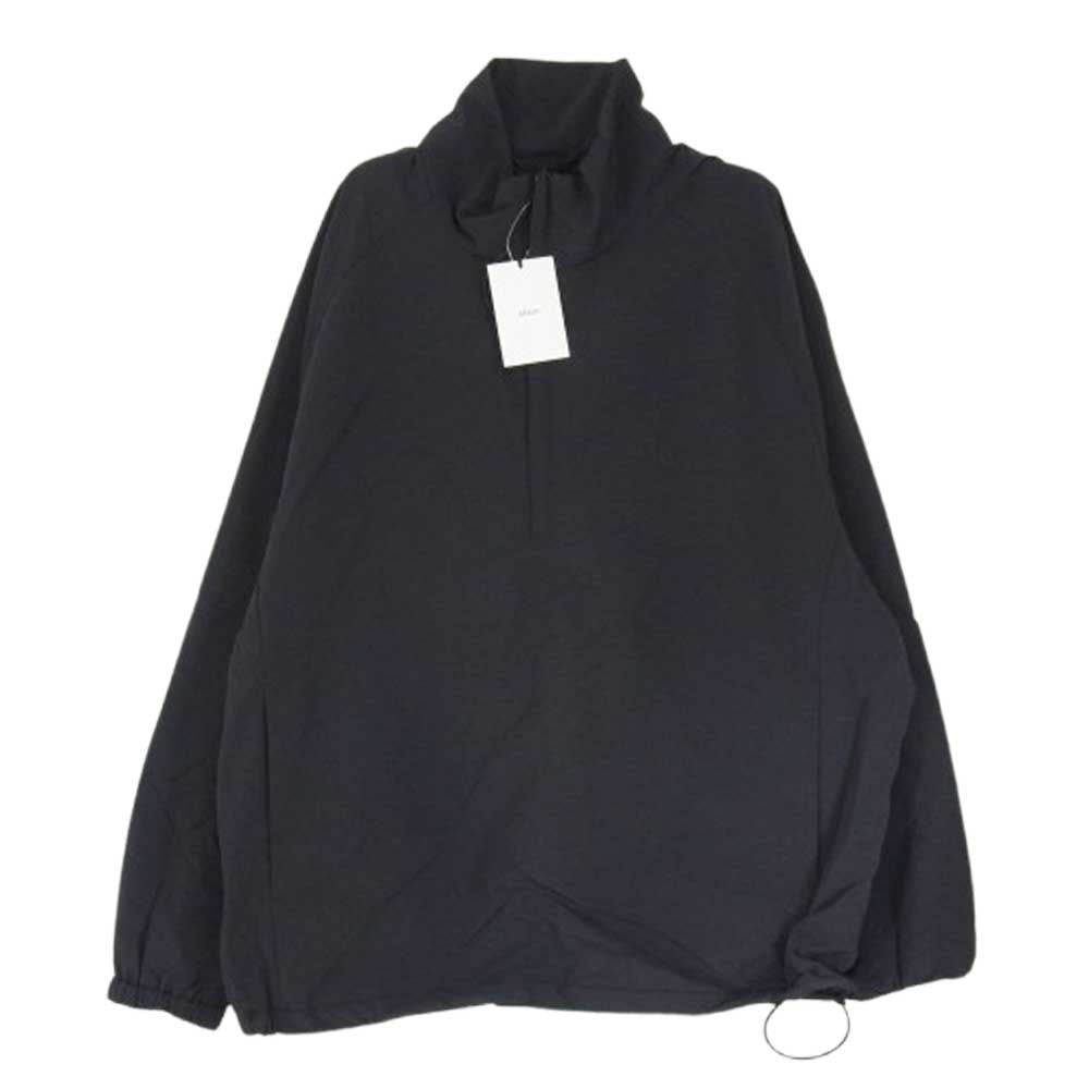 ssstein シュタイン 24SS ST.811 WINDPROOF NYLON HALF ZIP PULLOVER ハーフジップ ナイロン プルオーバー ジャケット ブラック系 S【中古】