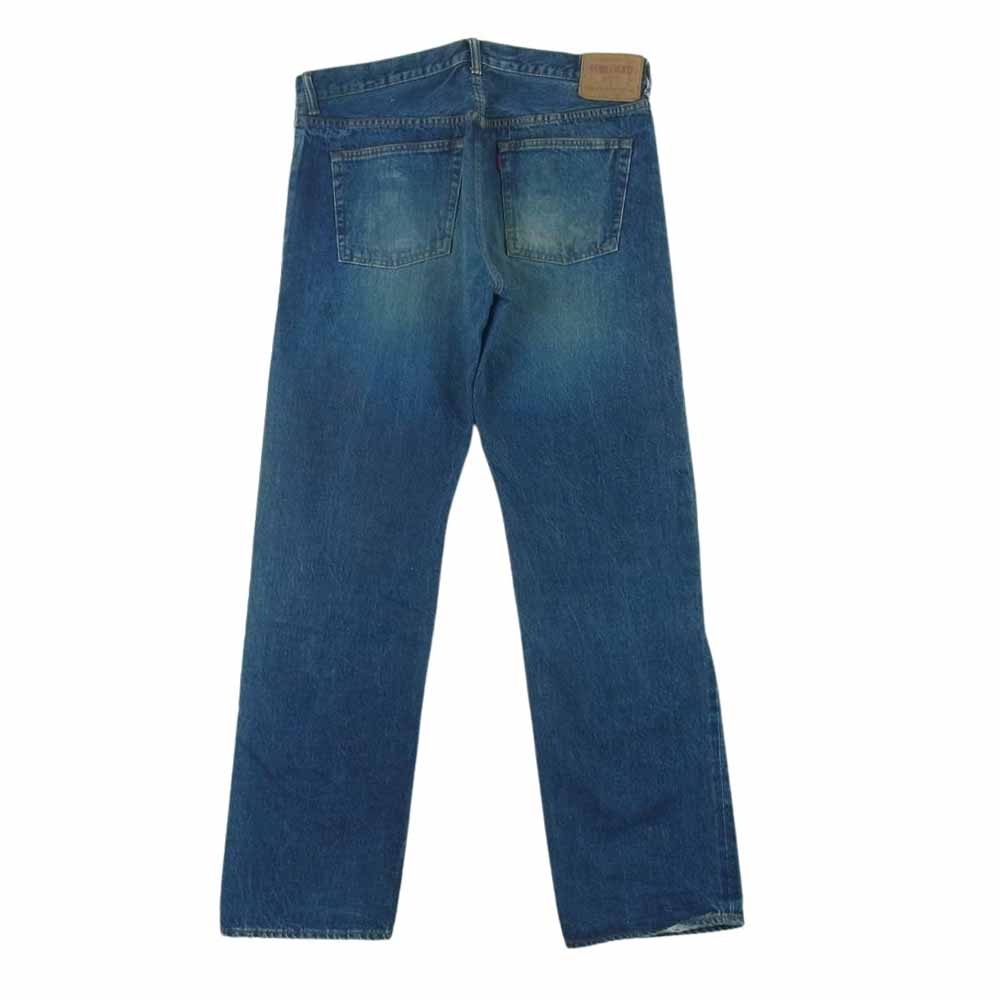 WAREHOUSE ウエアハウス Lot27002 DUBBLE WORKS ダブルワークス 12oz ワイド ストレート ジーンズ デニム パンツ インディゴブルー系 34【中古】