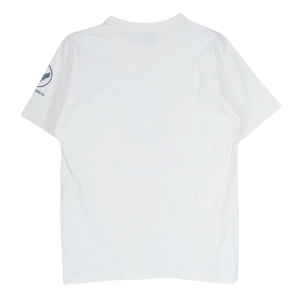 The REAL McCOY'S ザリアルマッコイズ MILITARY TEE AAF 22ND PURSUIT ミリタリー Tシャツ ホワイト系 38【中古】