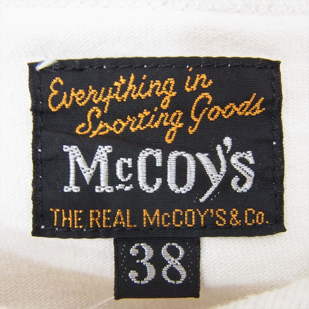 The REAL McCOY'S ザリアルマッコイズ MILITARY TEE U.S.AIR FORCE LANGLEY A.F.BASE VIRGINIA ミリタリー Tシャツ オフホワイト系 38【中古】