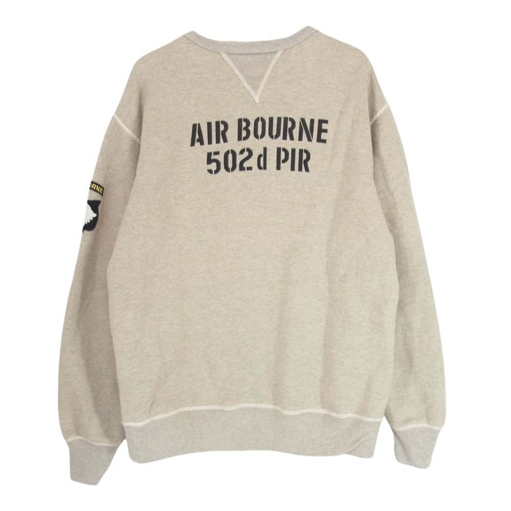 The REAL McCOY'S ザリアルマッコイズ MC17109 MILITARY SWEATSHIRT AIR BOURNE 両V ミリタリー スウェット グレー系 L【中古】