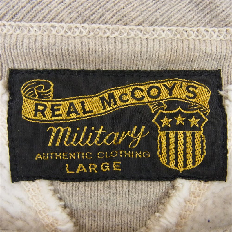 The REAL McCOY'S ザリアルマッコイズ MC17109 MILITARY SWEATSHIRT AIR BOURNE 両V ミリタリー スウェット グレー系 L【中古】