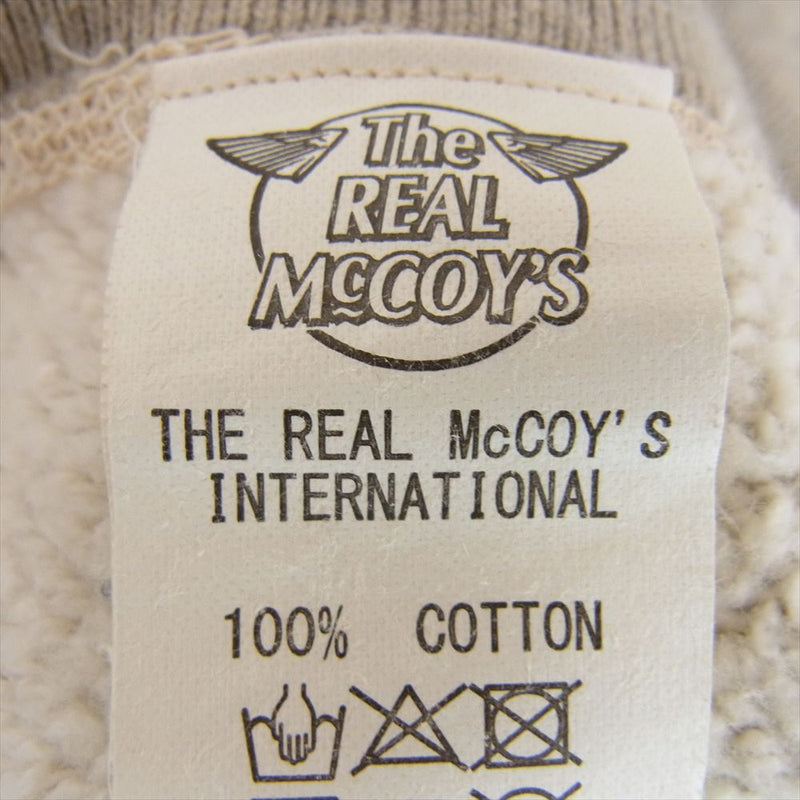 The REAL McCOY'S ザリアルマッコイズ MC17109 MILITARY SWEATSHIRT AIR BOURNE 両V ミリタリー スウェット グレー系 L【中古】