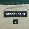 DESCENDANT ディセンダント 22SS 221ATDS-CSM32 E.P LS ラグランスリーブ ベースボール リンガー Tシャツ グレー系 モスグリーン系 3【中古】
