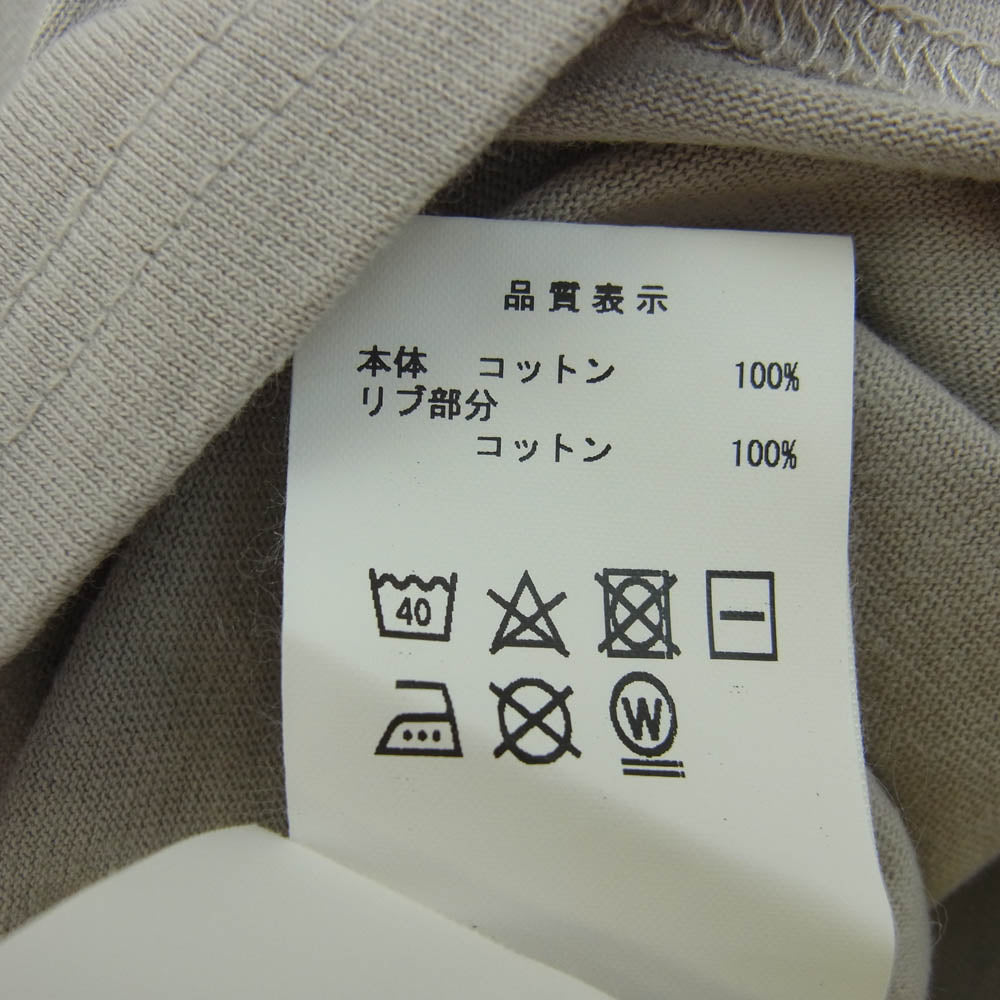 DESCENDANT ディセンダント 22SS 221ATDS-CSM32 E.P LS ラグランスリーブ ベースボール リンガー Tシャツ グレー系 モスグリーン系 3【中古】
