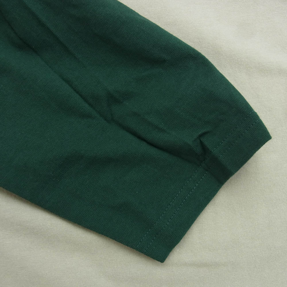 DESCENDANT ディセンダント 22SS 221ATDS-CSM32 E.P LS ラグランスリーブ ベースボール リンガー Tシャツ グレー系 モスグリーン系 3【中古】