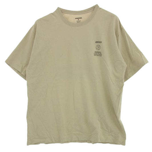 NEIGHBORHOOD ネイバーフッド プリント Tシャツ 半袖カットソー ベージュ系 XL【中古】