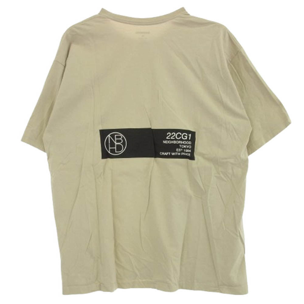 NEIGHBORHOOD ネイバーフッド プリント Tシャツ 半袖カットソー ベージュ系 XL【中古】