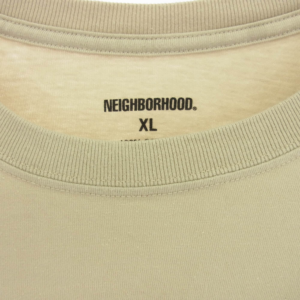 NEIGHBORHOOD ネイバーフッド プリント Tシャツ 半袖カットソー ベージュ系 XL【中古】