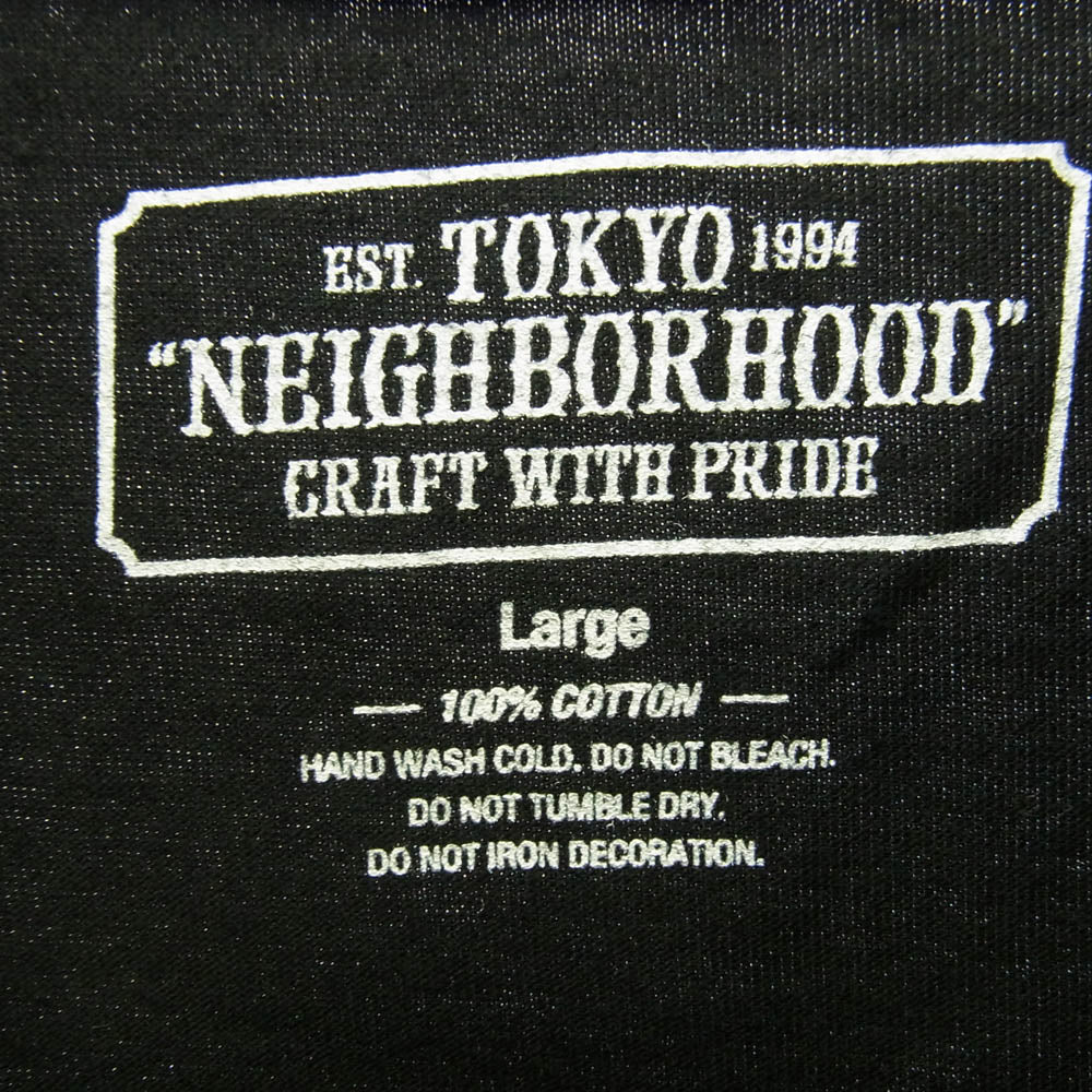 NEIGHBORHOOD ネイバーフッド × BE@RBRICK ベアブリック プリント Tシャツ 半袖カットソー ブラック系 L【中古】