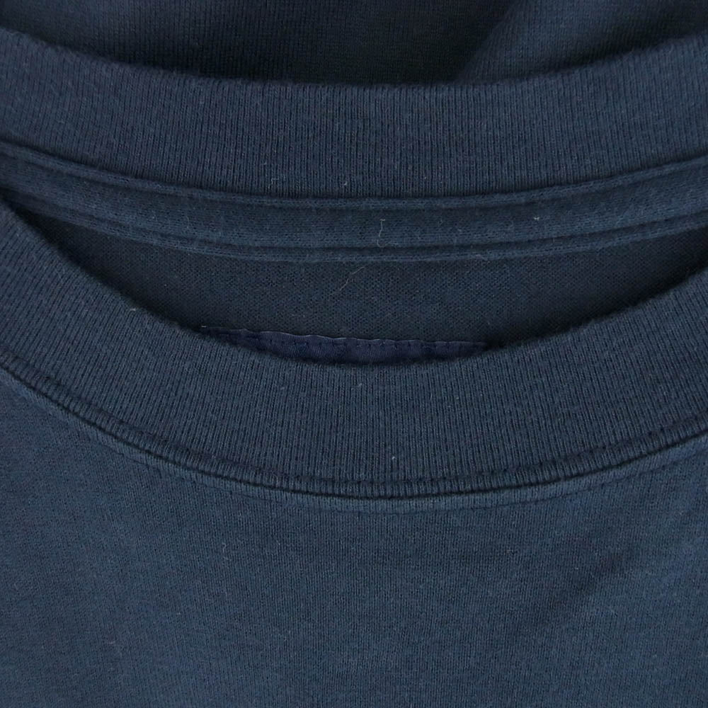 DESCENDANT ディセンダント 20SS 201ATDS-CSM02S BARKLEY CREW NECK SS ロゴ 半袖 Tシャツ ネイビー系 3【中古】