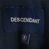 DESCENDANT ディセンダント 20SS 201ATDS-CSM02S BARKLEY CREW NECK SS ロゴ 半袖 Tシャツ ネイビー系 3【中古】