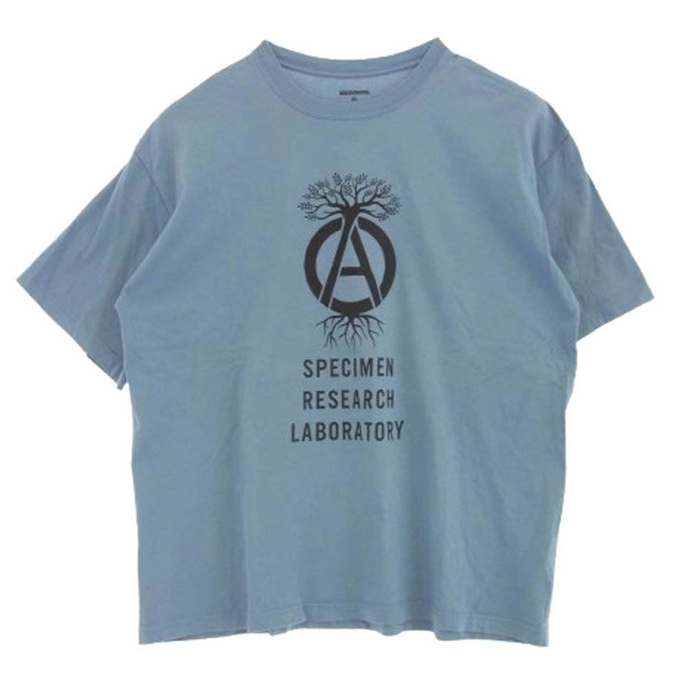 NEIGHBORHOOD ネイバーフッド 23SS SRL TEE フロント プリント Tシャツ 半袖カットソー ブルー系 XL【中古】