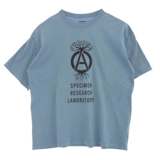 NEIGHBORHOOD ネイバーフッド 23SS SRL TEE フロント プリント Tシャツ 半袖カットソー ブルー系 XL【中古】