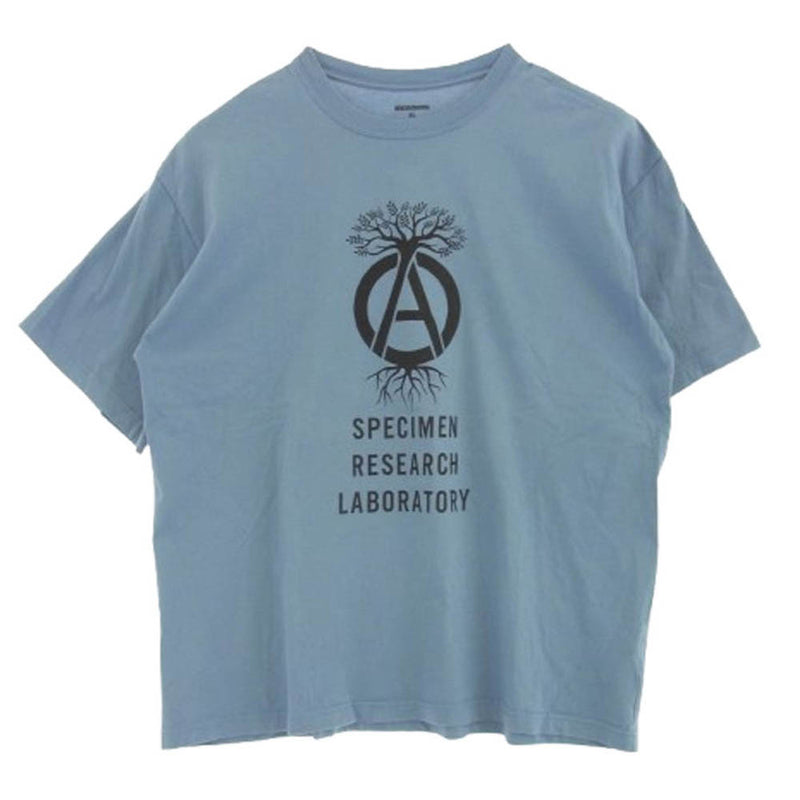 NEIGHBORHOOD ネイバーフッド 23SS SRL TEE フロント プリント Tシャツ 半袖カットソー ブルー系 XL【中古】