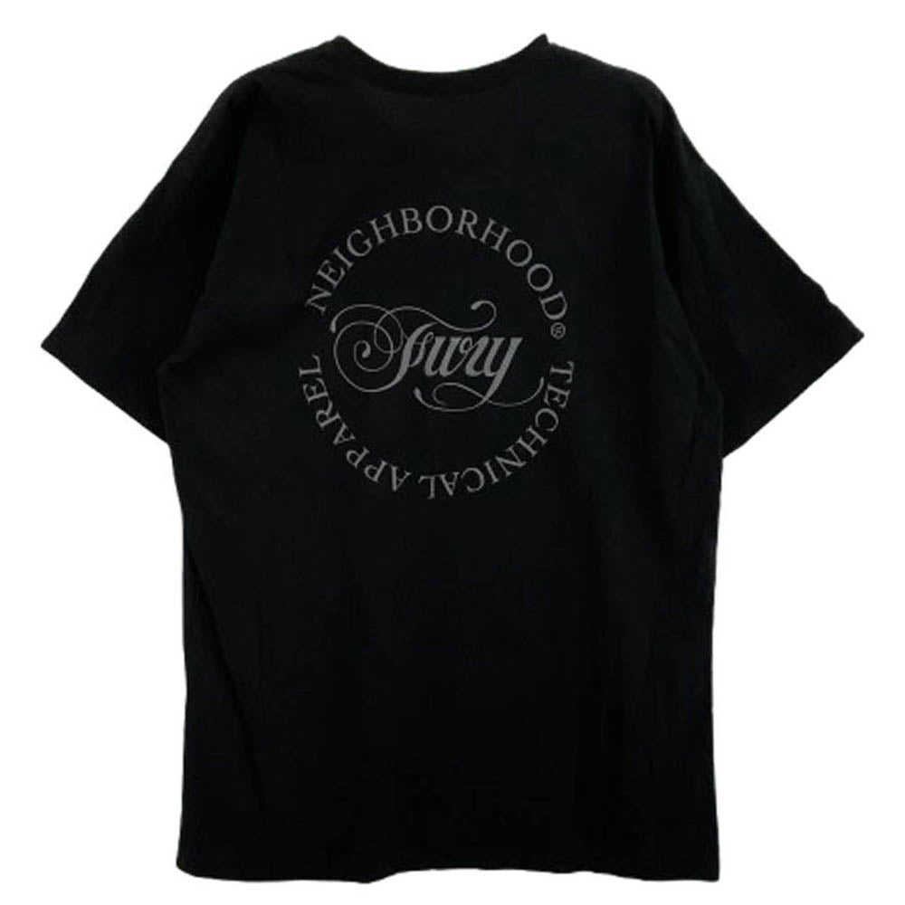 NEIGHBORHOOD ネイバーフッド バックプリント Tシャツ 半袖カットソー ブラック系 L【中古】