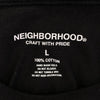 NEIGHBORHOOD ネイバーフッド バックプリント Tシャツ 半袖カットソー ブラック系 L【中古】