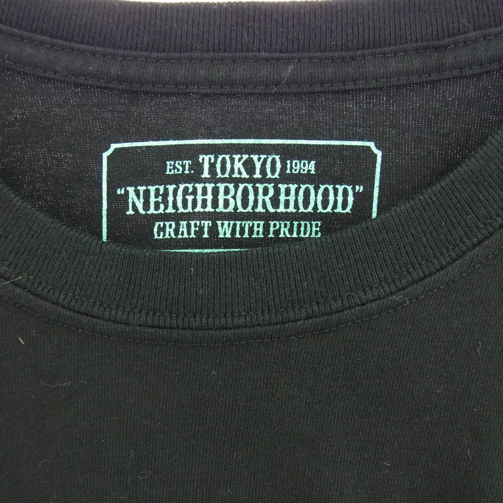 NEIGHBORHOOD ネイバーフッド 20SS C-TEE バックプリント Tシャツ 半袖カットソー ブラック系 XL【中古】