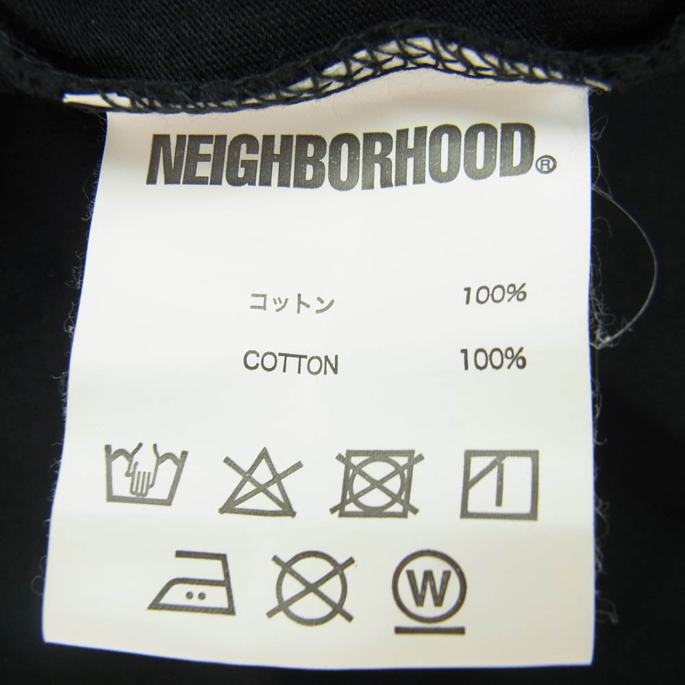 NEIGHBORHOOD ネイバーフッド 20SS C-TEE バックプリント Tシャツ 半袖カットソー ブラック系 XL【中古】