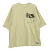 NEIGHBORHOOD ネイバーフッド 22SS 221BUNH-CSM01 SRL.SHELTECH-1 CN-CREW ロゴプリント ポケット Tシャツ 半袖カットソー ベージュ系 L【中古】