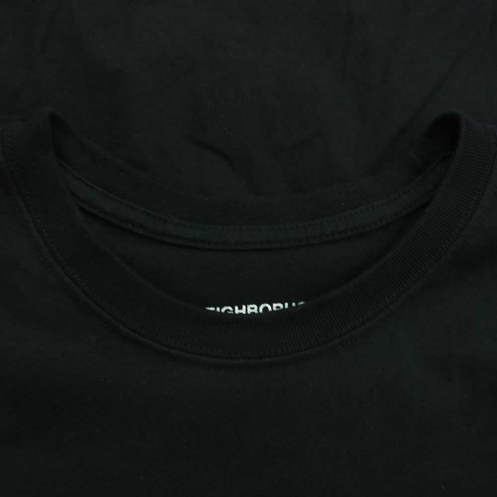 NEIGHBORHOOD ネイバーフッド 21SS 211PCNH-ST02S CI-1 C-TEE.SS フロント プリント Tシャツ 半袖カットソー ブラック系 XL【中古】