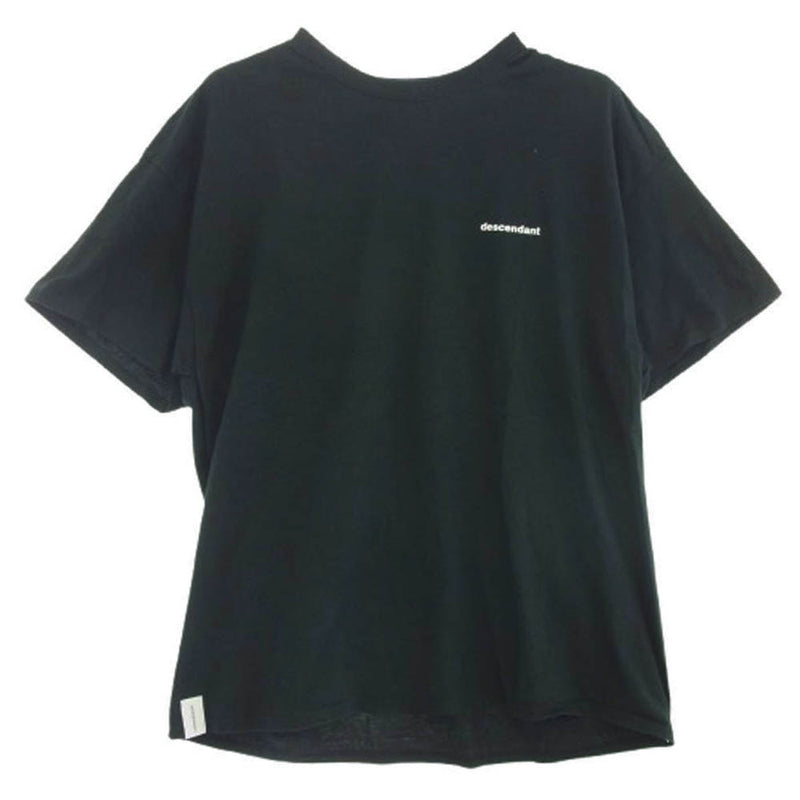 DESCENDANT ディセンダント 21SS 211ATDS-STM07S Ce jour SS TEE バック ロゴ 半袖 Tシャツ ダークネイビー系 4【中古】