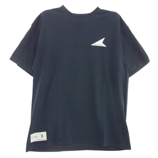 DESCENDANT ディセンダント 20SS 201NTDS-CSM04S CETUS SS TEE シータス バック ロゴ 半袖 Tシャツ ネイビー系 3【中古】