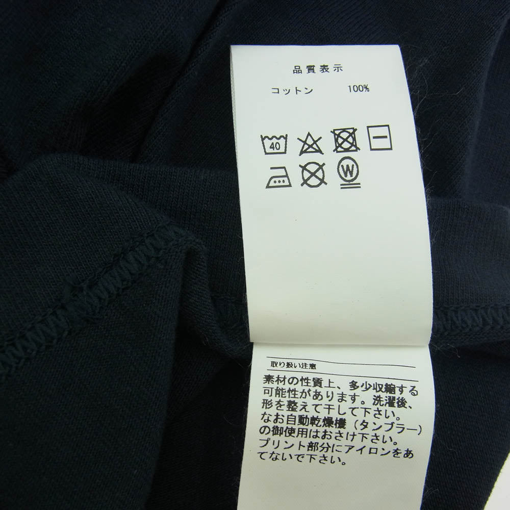 DESCENDANT ディセンダント 20SS 201NTDS-CSM04S CETUS SS TEE シータス バック ロゴ 半袖 Tシャツ ネイビー系 3【中古】