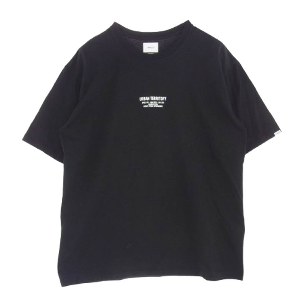 WTAPS ダブルタップス 21SS 211PCDT-ST03S FABRICATOIN TEE プリント Tシャツ 半袖カットソー ブラック系 04【中古】