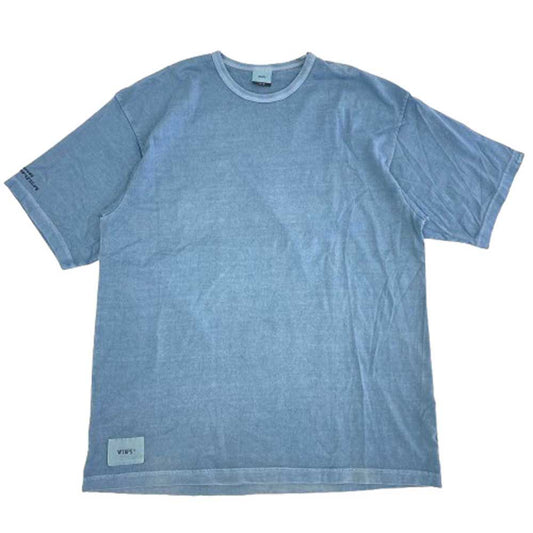 WTAPS ダブルタップス 20SS 201ATDT-CSM09 GPS DESIGN SS TEE クルーネック Tシャツ 半袖カットソー ライトブルー系 04【中古】