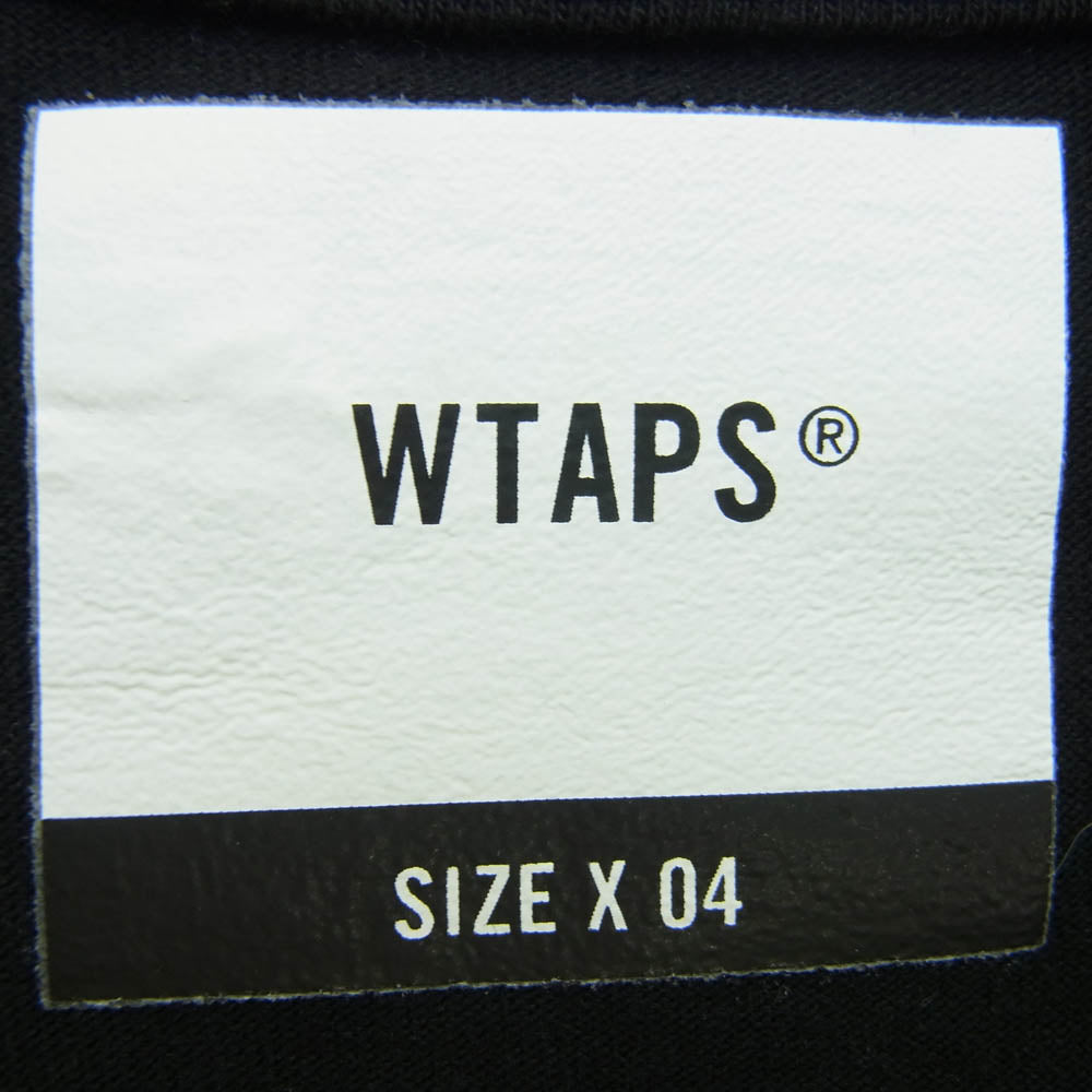 WTAPS ダブルタップス 22SS 221PCDT-ST05S MON SCREEN TEE モン スクーリン ロゴ Tシャツ 半袖カットソー ブラック系 04【中古】