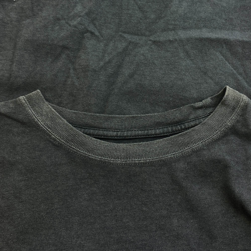 NEIGHBORHOOD ネイバーフッド 22SS 221OKNH-CSM04 SULFUR DYE C-CREW ロゴプリント ロングスリーブ Tシャツ 長袖カットソー グレー系 L【中古】