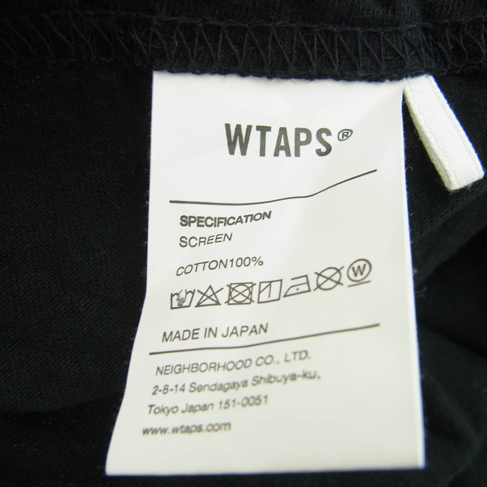 WTAPS ダブルタップス 22SS 221PCDT-ST06S CONFIGURATION TEE コンフィグレーション Tシャツ 半袖カットソー ブラック系 04【中古】