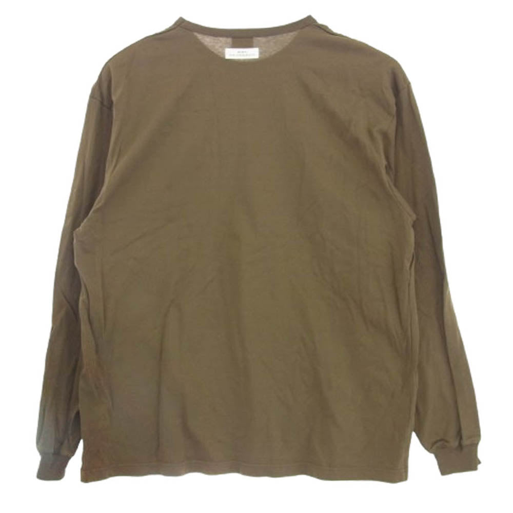 WTAPS ダブルタップス 20AW 202ATDT-CSM08 BLANK LS TEE ポケット ロングスリーブ Tシャツ 長袖カットソー カーキ系 4【中古】